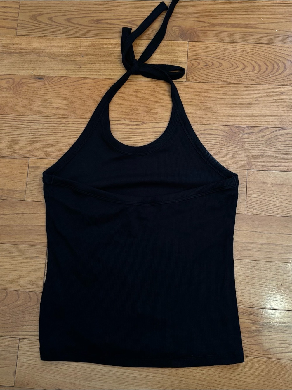 KOTN Ribbed Black Halter Tank - Picture 5 of 7